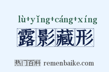 露影藏形是什么意思的图片